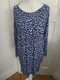 Ladies Papaya Size XL Purple/White/Black Long Sleeved Blouse