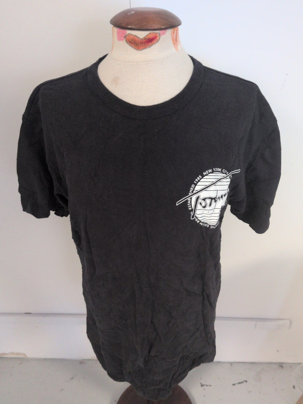 Tommy Jeans Large Black Print Short Sleeve T-shirt