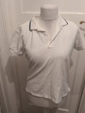 Papaya Sport Medium White Short Sleeve Polo
