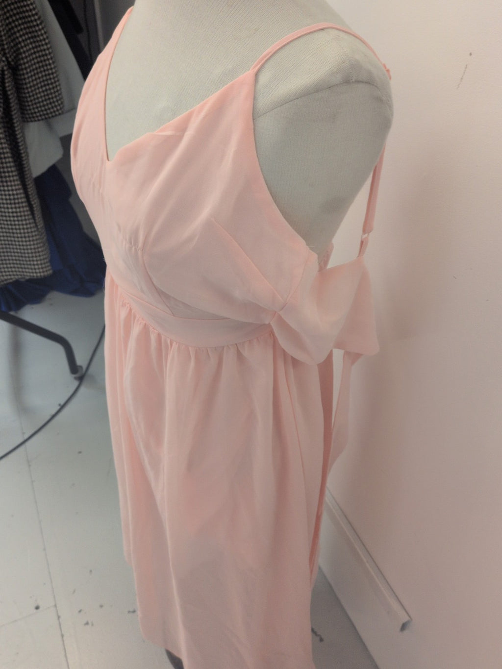 Boohoo 12 Pink Lined Knee Length Dress Sleeveless