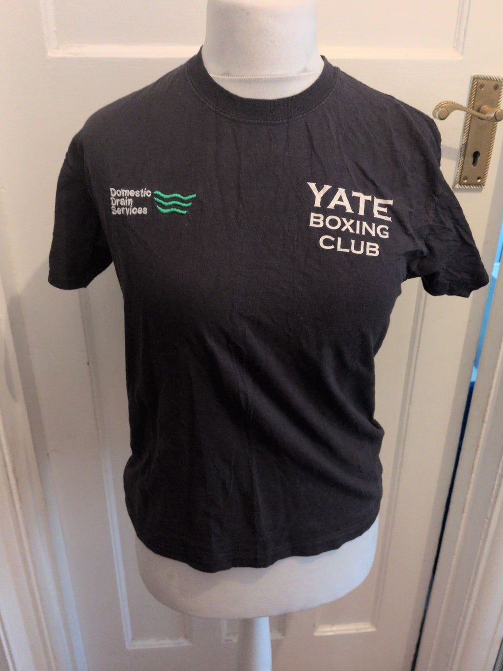 Fruit Of The Loom Medium Navy Yate Boxing T-shirt