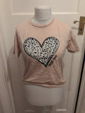 13-14 Years Coffee Heart T-shirt Girls
