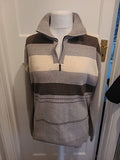 Mens Lina Fashion Size 2XL Grey Patterned Pullover Jumper