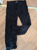 George 16 Black Trousers With Drawstring