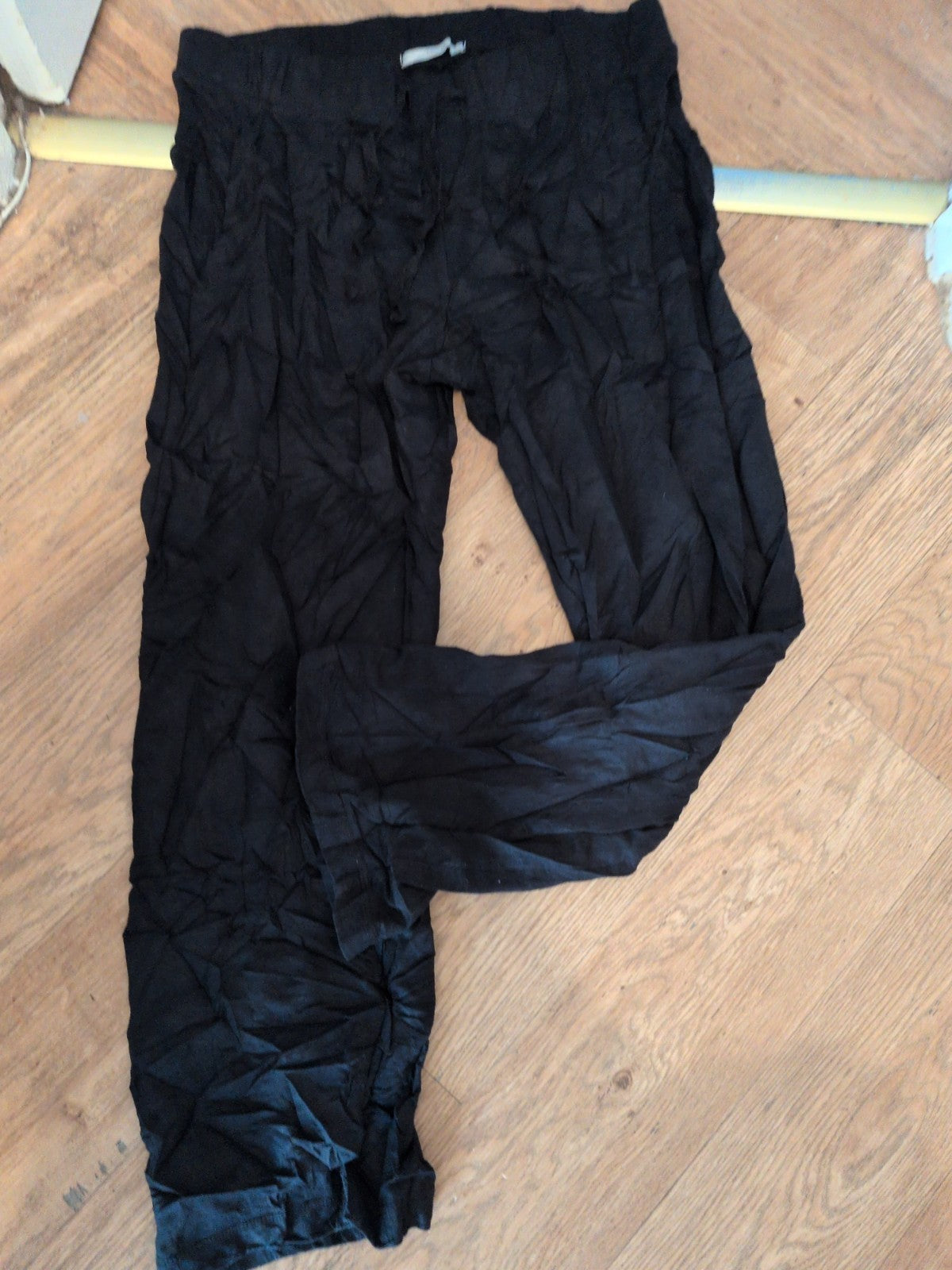 George 16 Black Trousers With Drawstring