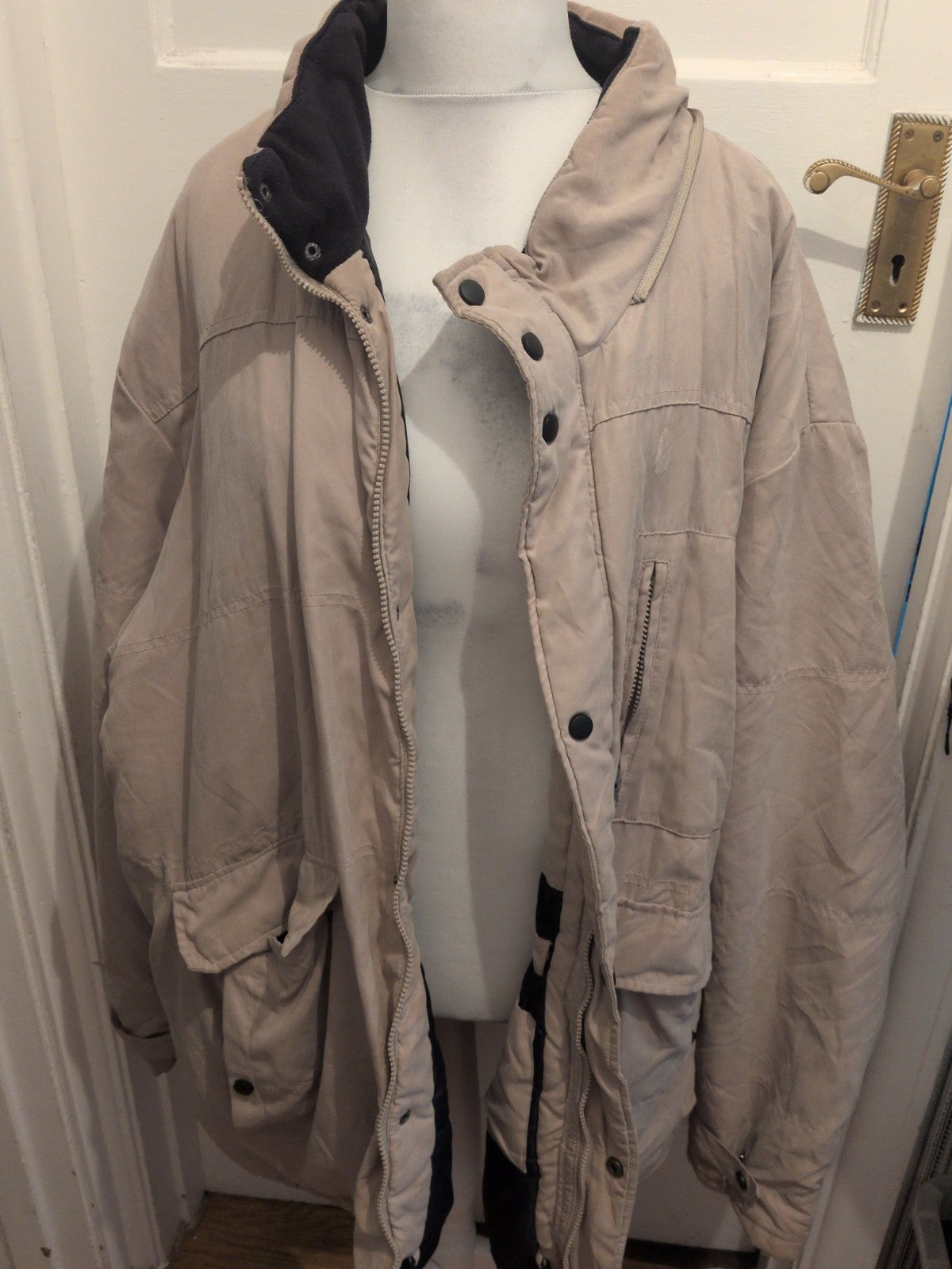 Southbay 4XL Beige Lined Coat