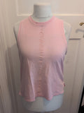 Circuit 10 Pink With Faint Print Sleeveless Gym Top
