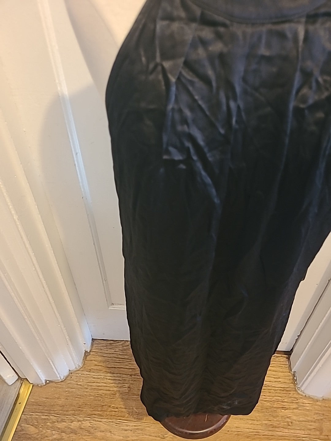Brand New Ladies Next Size 12 Black Silky Sleeveless Dress
