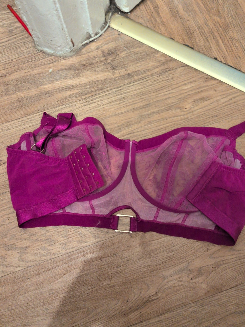 Ladies Pour Moi Size 36G Deep Pink Wired Bra