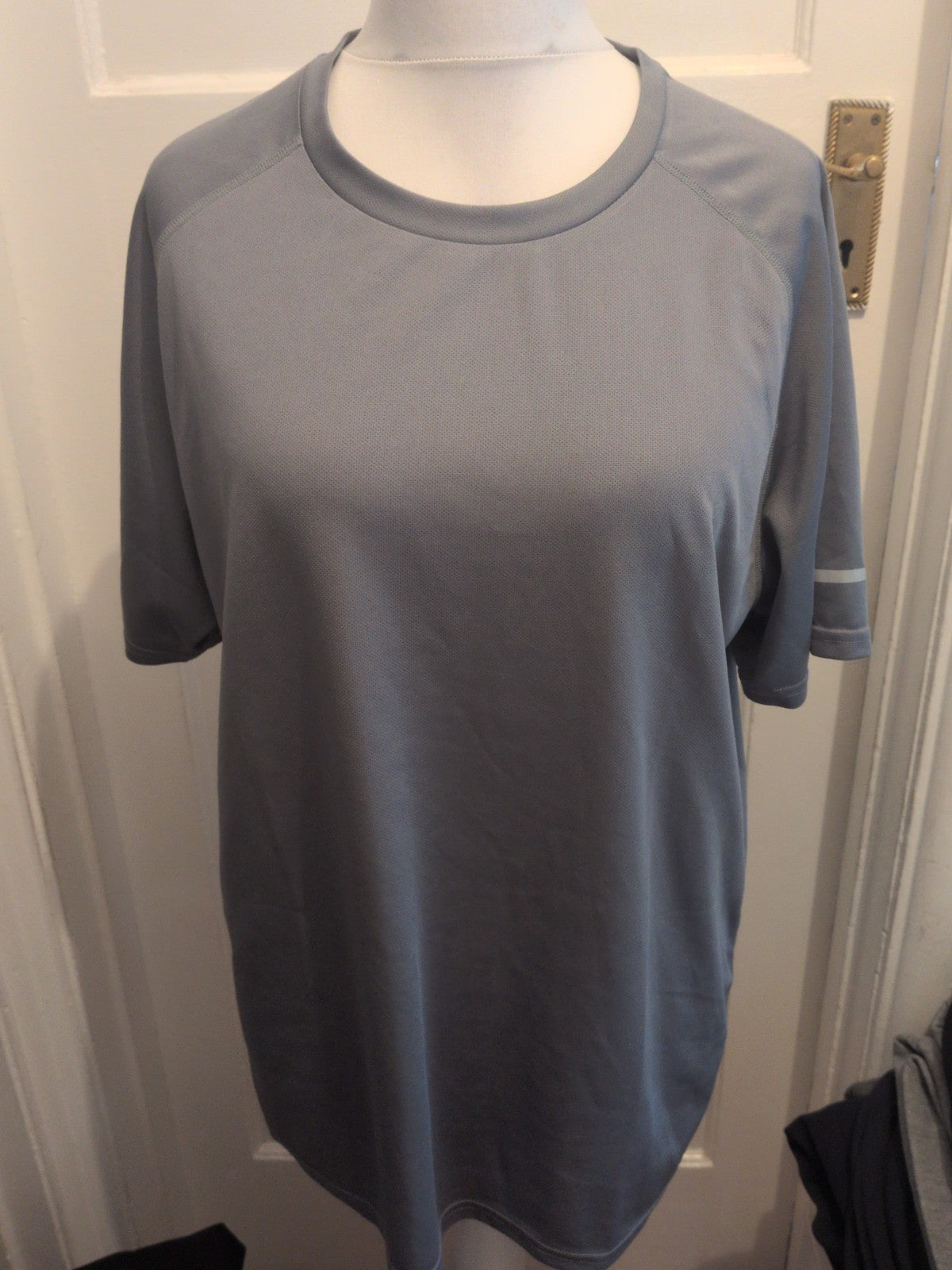 2XL Metallic Grey Short Sleeve T-shirt Breathable