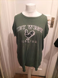Mens Size Large Green Print Tshirt Short Sleeved
