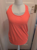 Next 14 Orange Coral Nice Patterned Straps Sleeveless T-shirt
