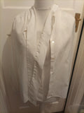 Ladies Size Medium White Lightweight Long Sleeve Blouse