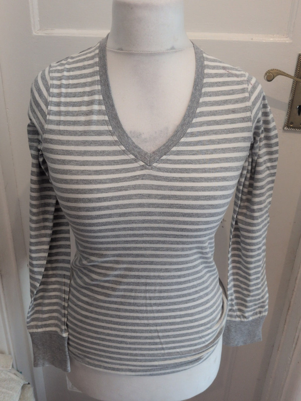 Gul M/L Grey And White Stripe Long Sleeve T-shirt