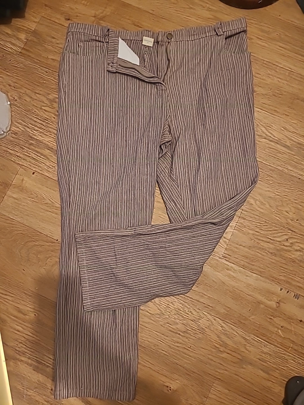 Cotton Traders Womens Wear Size 22 Brown/pink Trousers