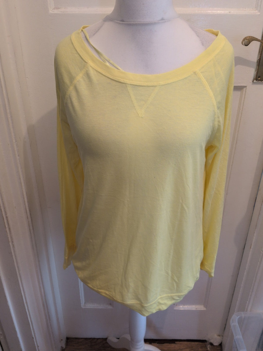 George 20 Yellow Long Sleeve T-shirt Blouse