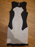 Ladies Topshop Size 12 Black/White Sleeveless Dress