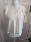 Berkertex 24 Cream Short Sleeve Blouse