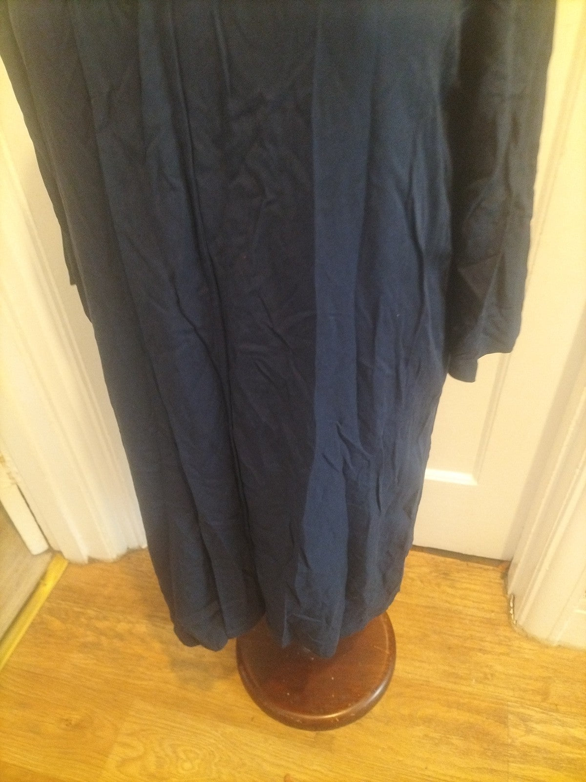 Ladies Marks And Spencer Size 10 Navy 3/4 Sleeved Dress