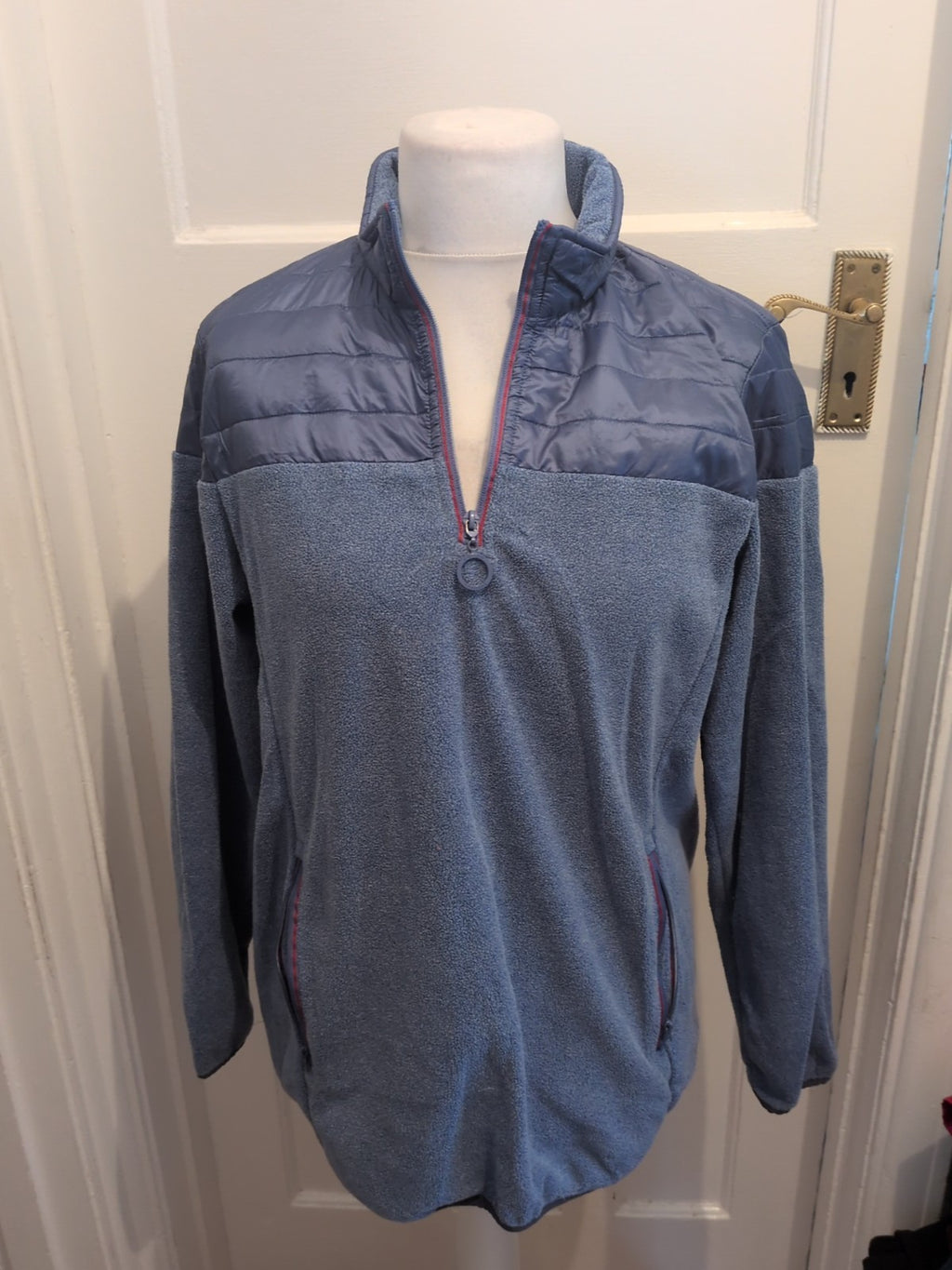 Unisex Cotton Traders Size M Blue Pullover Jumper