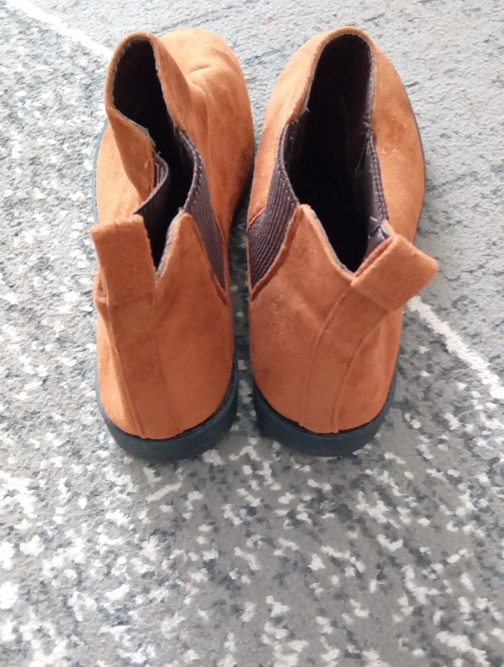 Ladies Brown Suede Ankle Boots Size 4 Studio Free Delivery