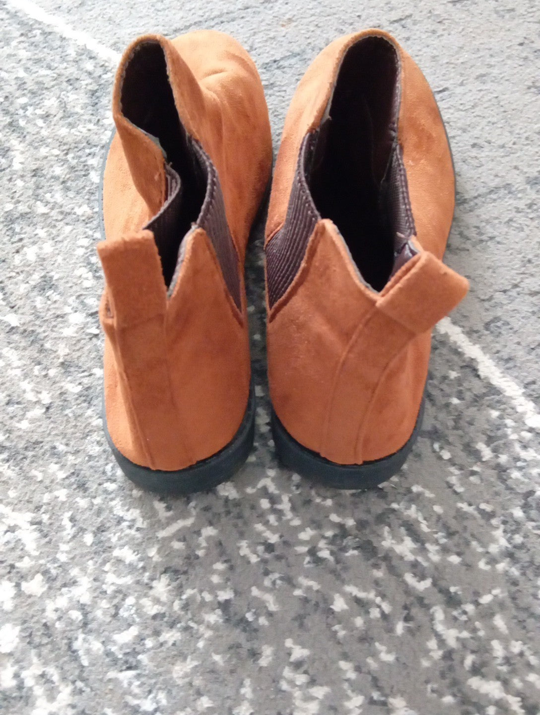 Ladies Brown Suede Ankle Boots Size 4 Studio Free Delivery