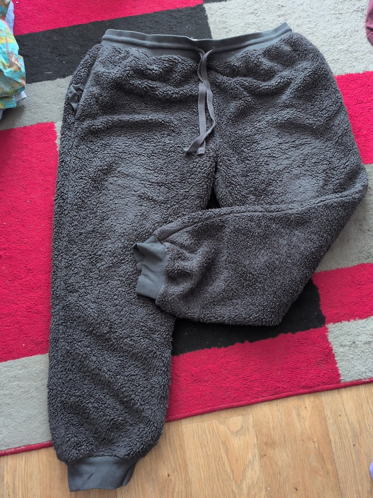 Next XL Grey Fluffy Elasticated Lounge Trousers Pyjama