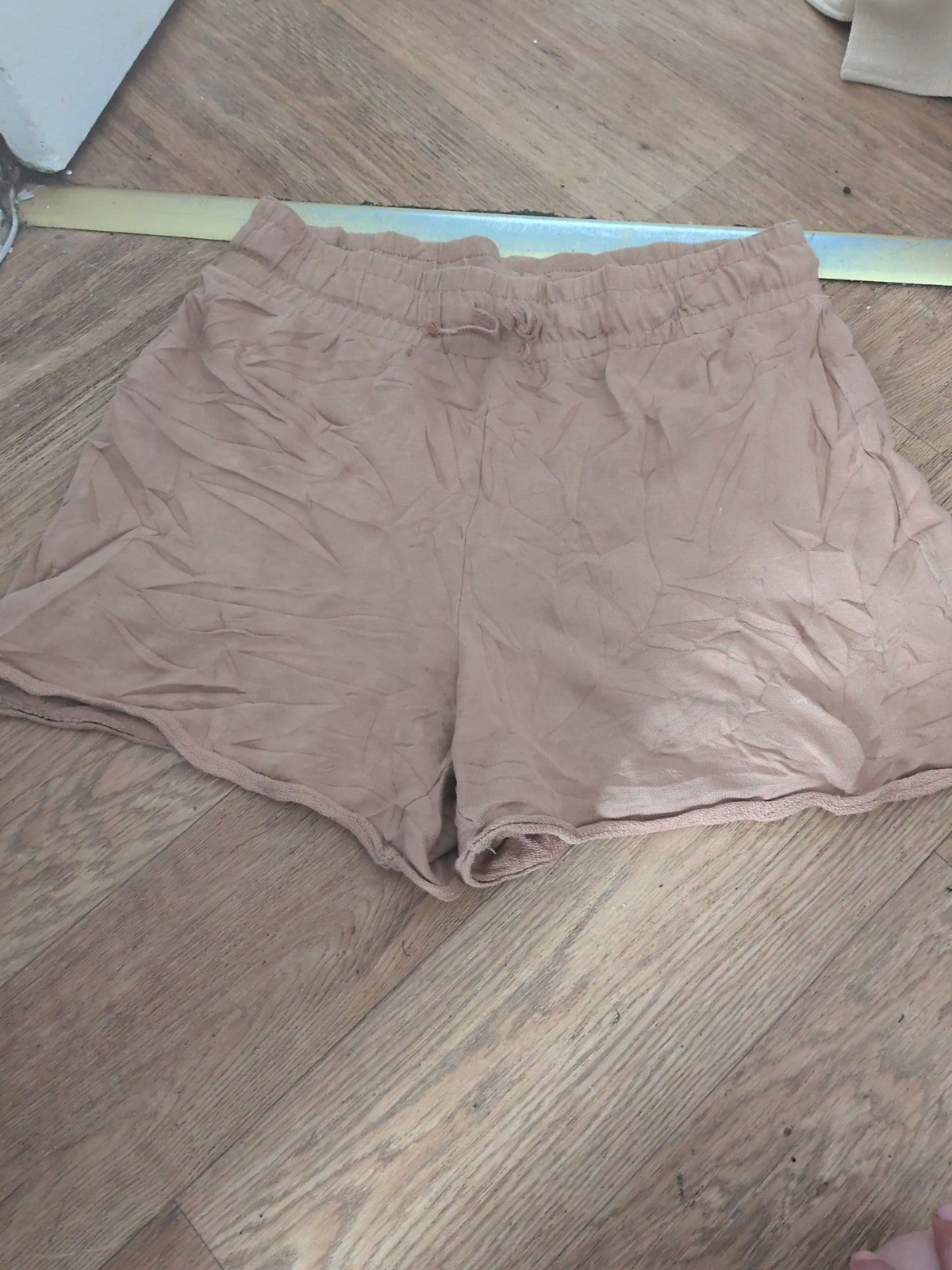 Marks And Spencer Size 12 Brown Elasticated Shorts