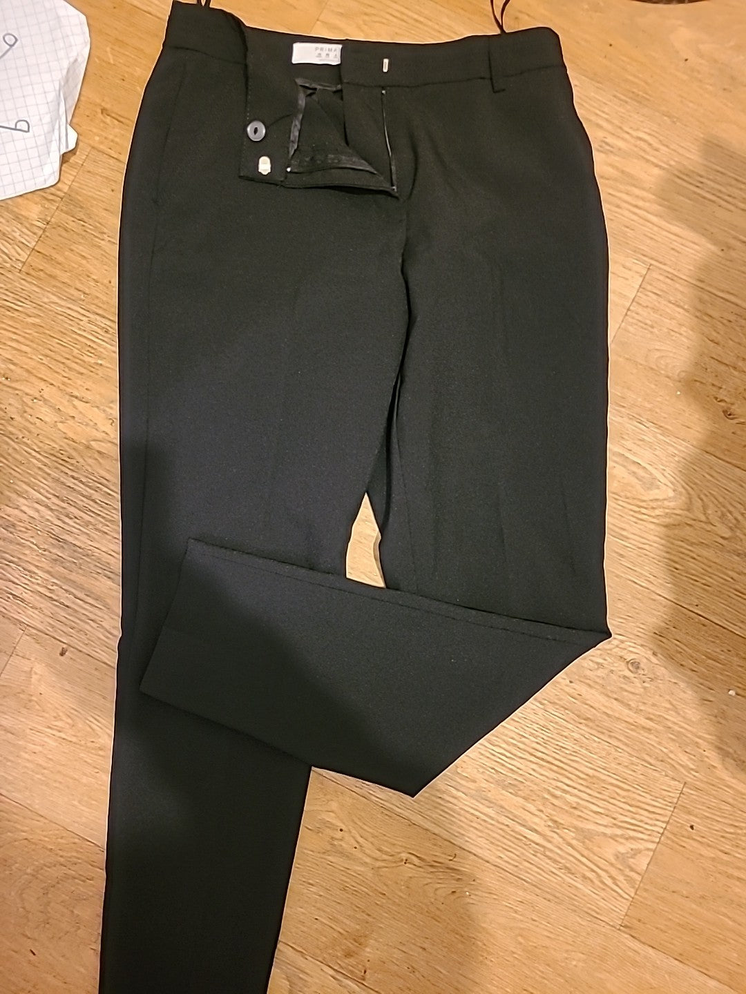 Ladies Primark Size 10 Black Formal Trousers