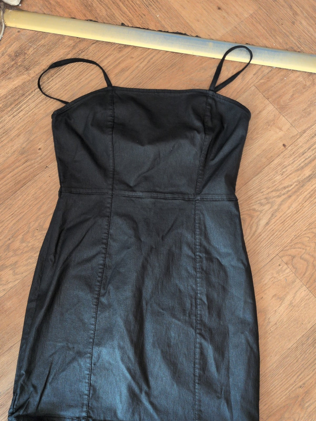 Denim&Co 12 Black Sleeveless Knee Length Dress