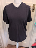 Hugo Boss Large Navy Short Sleeve V Neck T-shirt