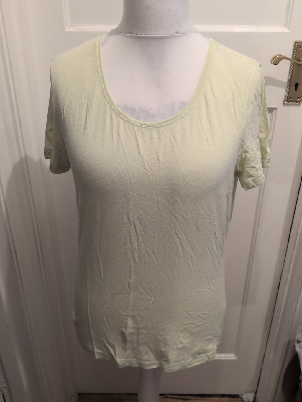 Artigiano Medium Lime Short Sleeve Blouse