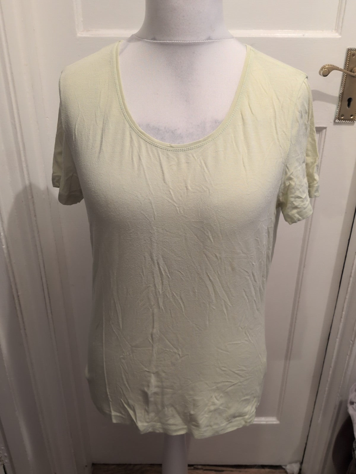 Artigiano Medium Lime Short Sleeve Blouse