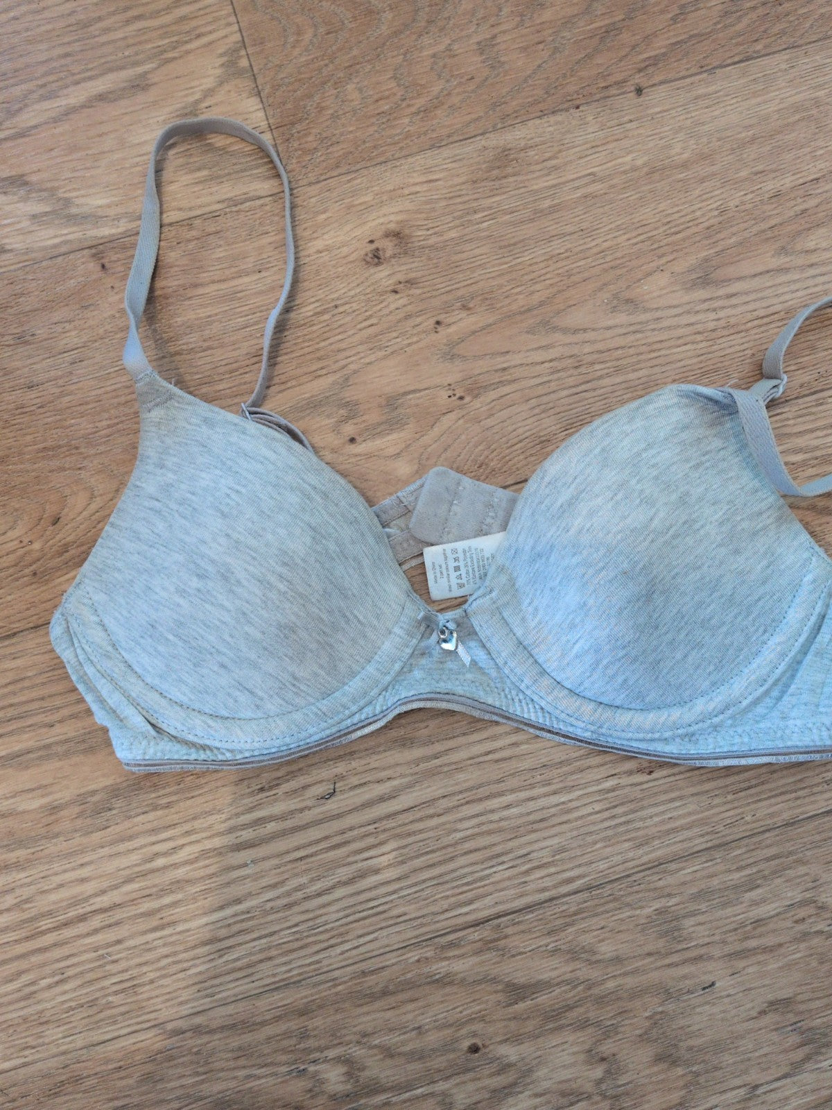 George 30A Grey Padded Underwired Bra