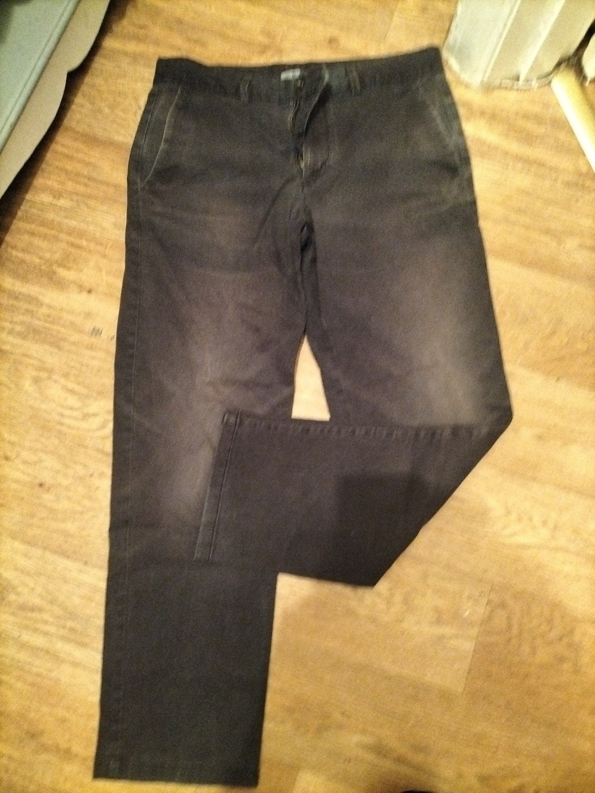 Mens Tu Man Size 34x32 Straight Fit Charcoal Jeans