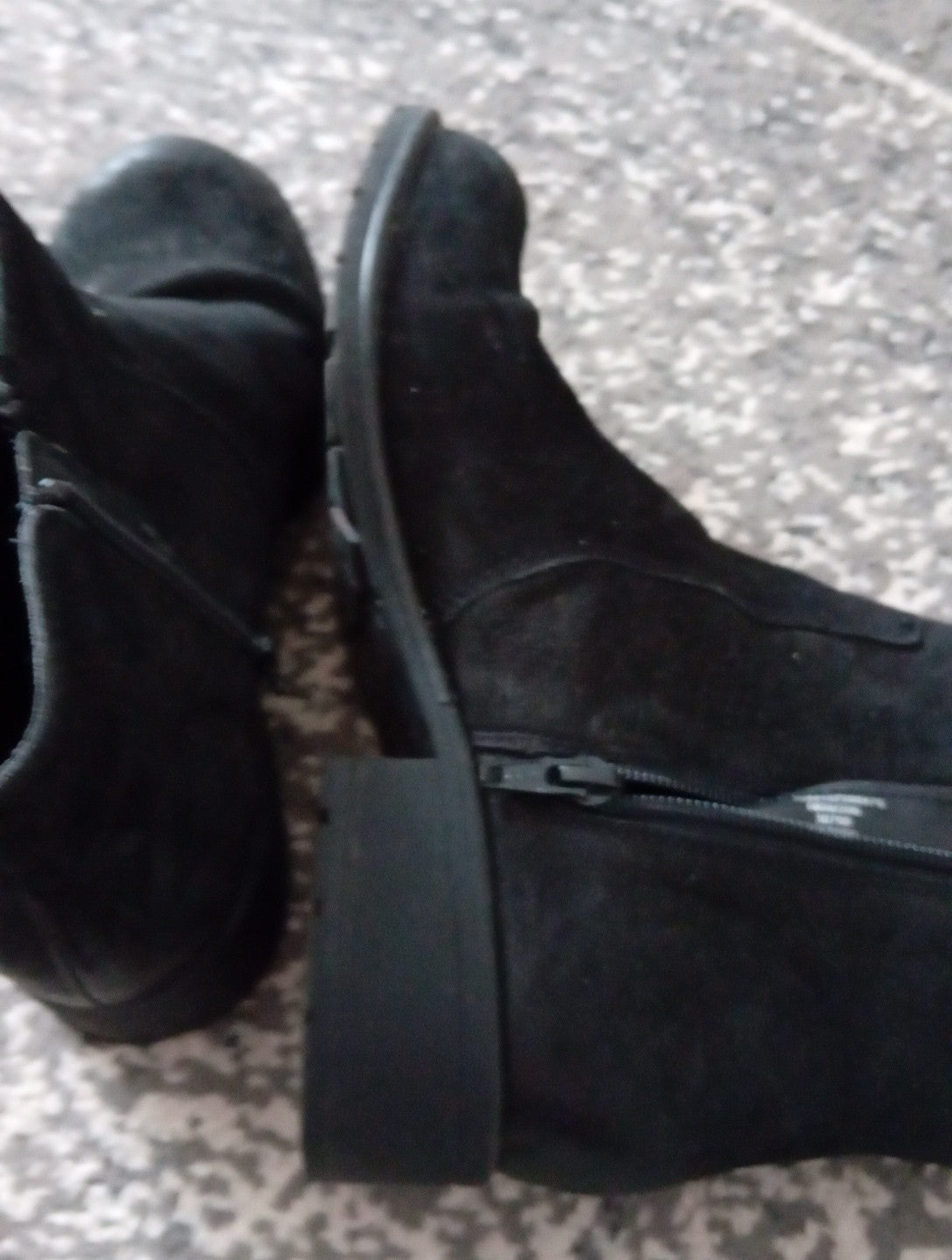Ladies Black Ankle Boots With Zip Size 5 George Free Delivery