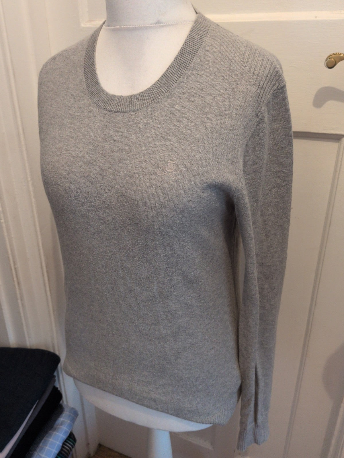 Label Lab Small Grey Long Sleeve Pullover Jumper