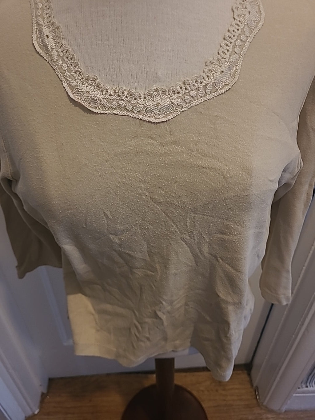 Ladies BHS Size 18 Stone Short Sleeve Top