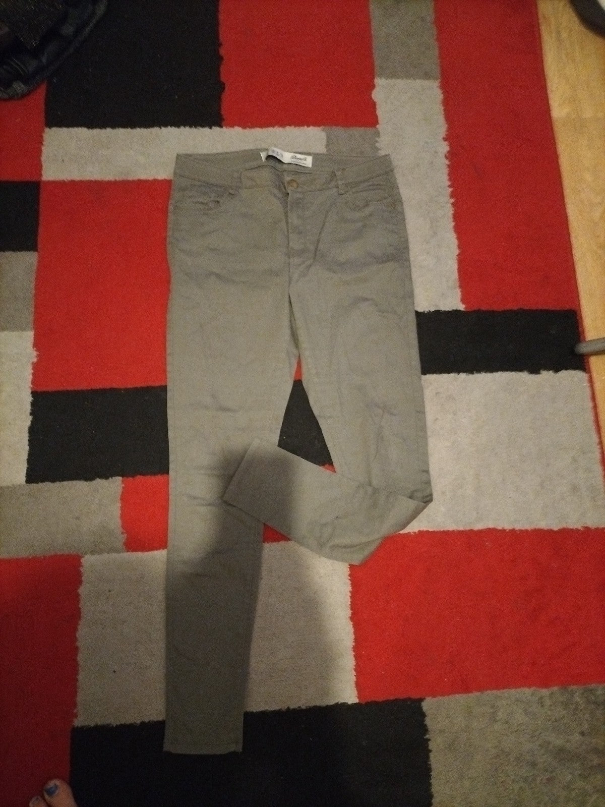 Ladies Denim&Co Size 12 Sage Green Jeans