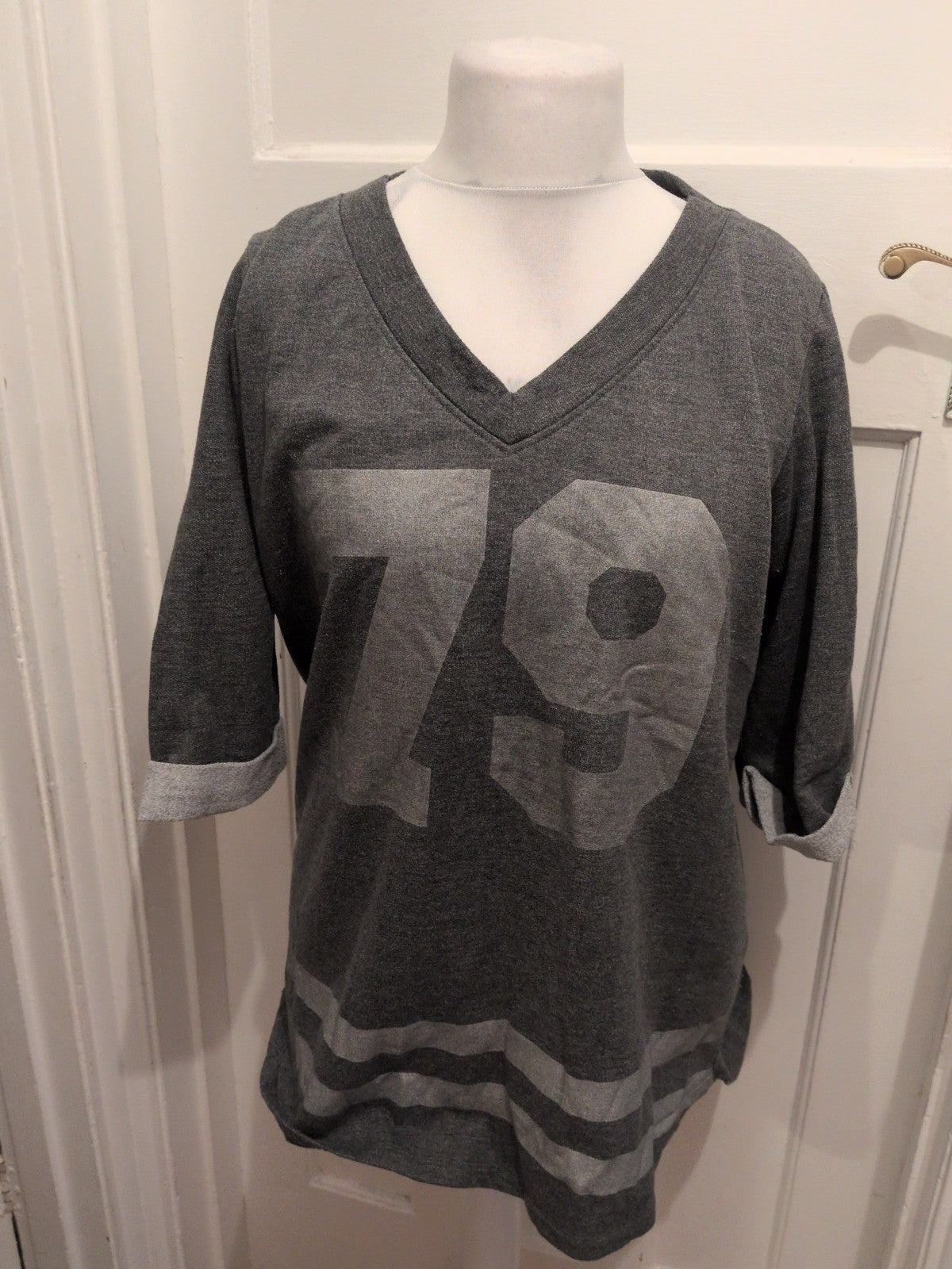 Rainbow 44/46 Grey Print Pullover Jumper