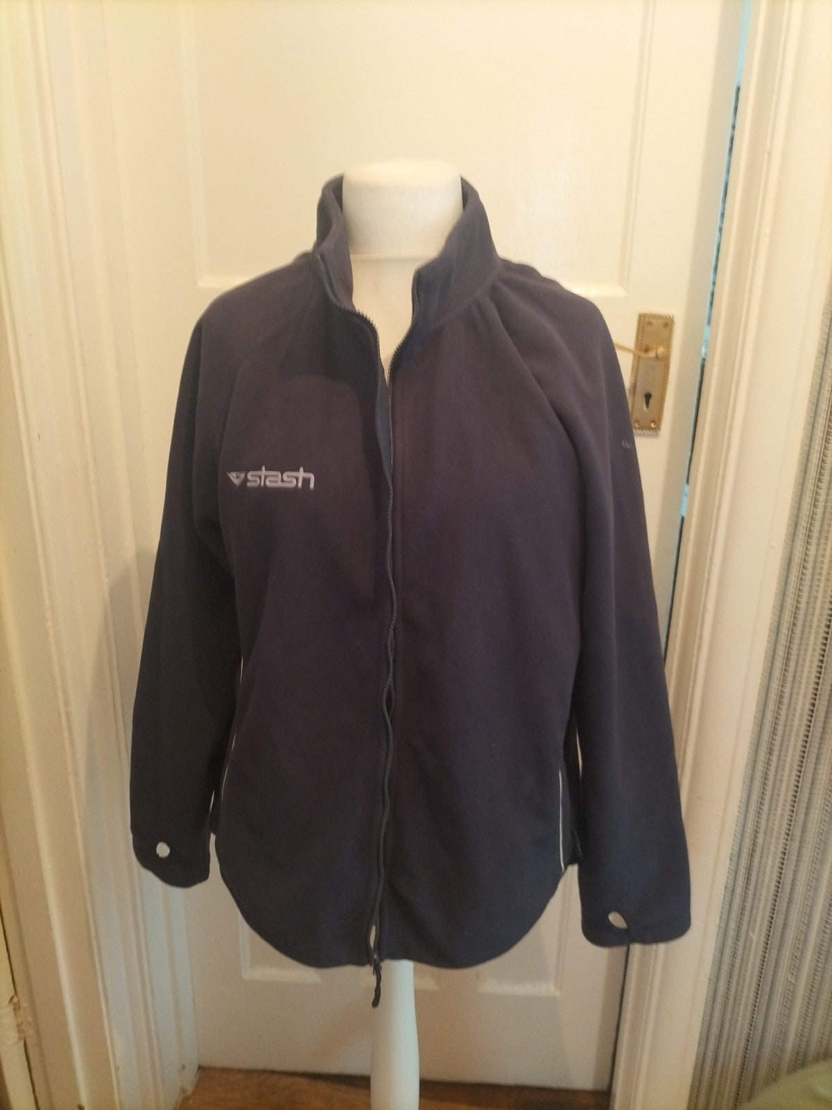 Mens Stash Size XL Navy Full Zip Jumper