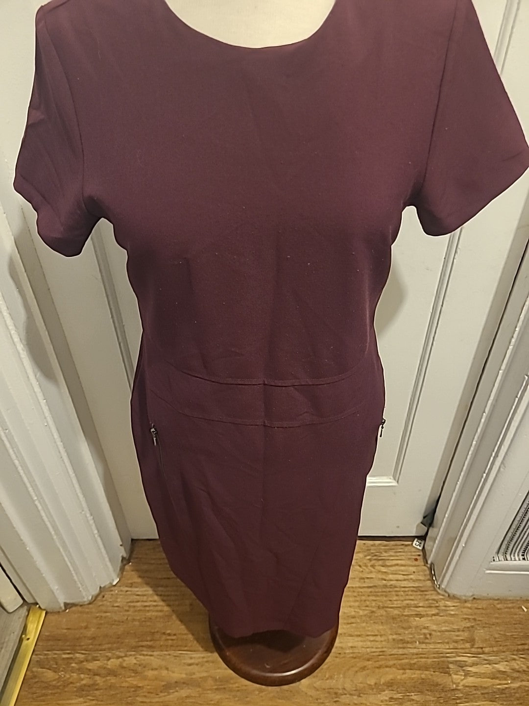 Ladies Next Tailoring Size 12 Deep Purple Short Sleeve Dress