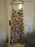 Ladies Finery Size 8 Yellow/black/white Long Dress