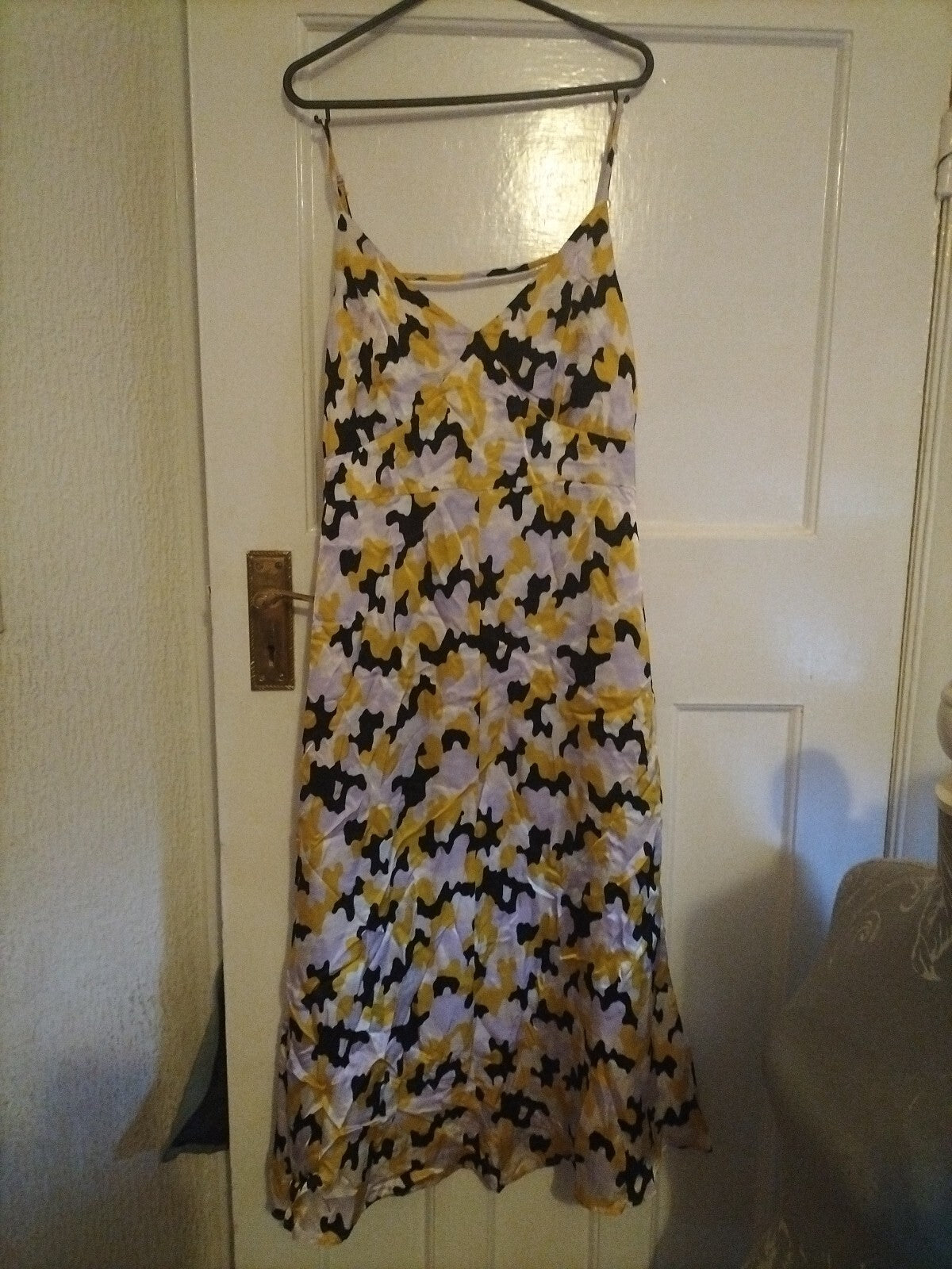 Ladies Finery Size 8 Yellow/black/white Long Dress