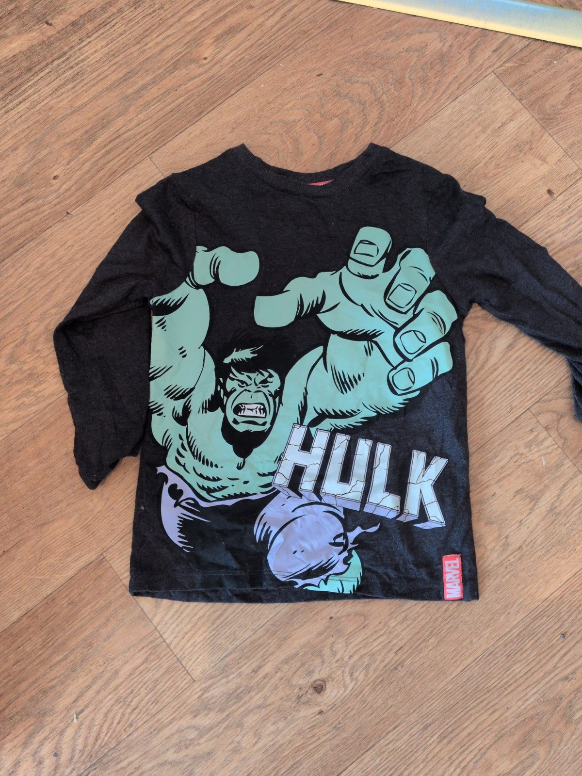 George 4-5 Years Grey Hulk Pyjama Top