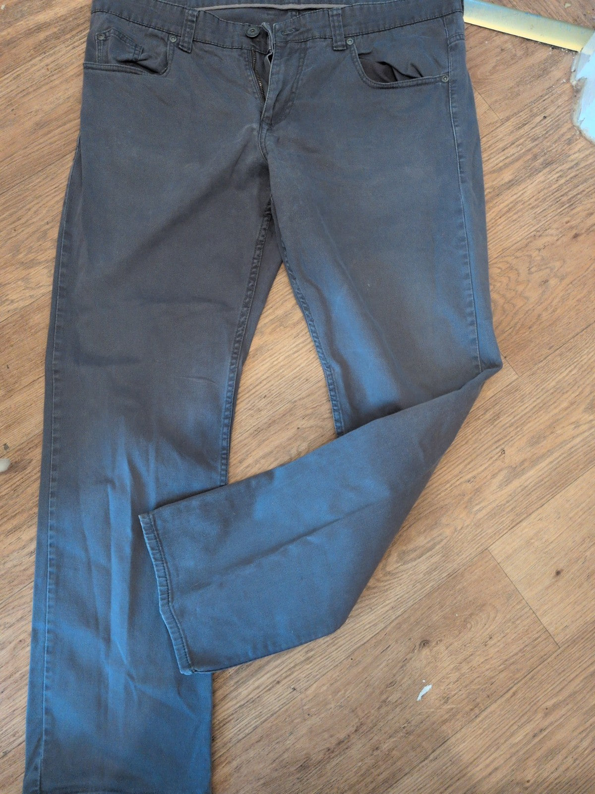 Mens Canda Size 38W/32L Grey Stretch Jeans