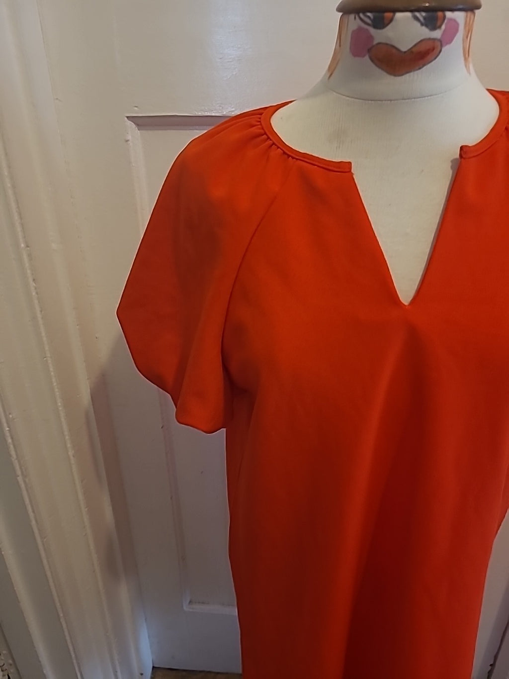 Ladies Shein Size Medium Red Short Sleeved Dress