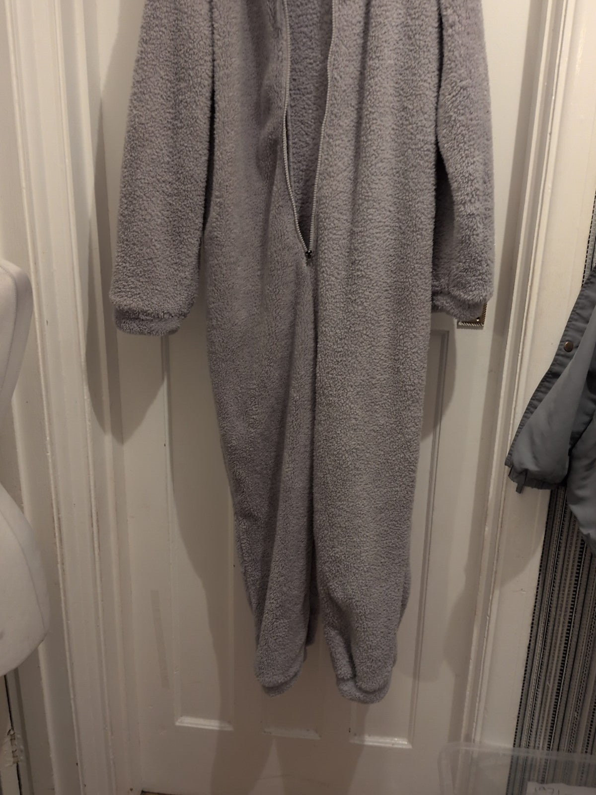 Boohoo Small Grey Hooded All In One Nightwear