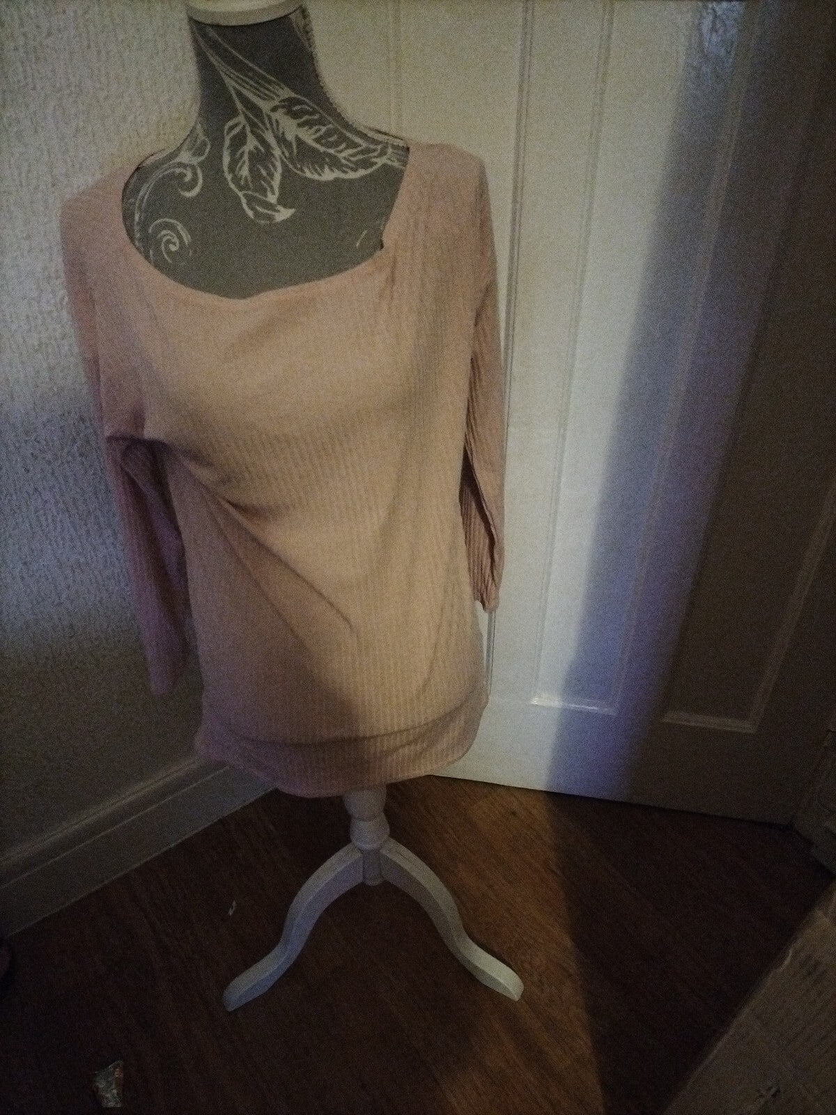 Ladies New Look Size 8 Pink Long Sleeved Blouse
