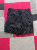 George Medium Black Elasticated Shorts